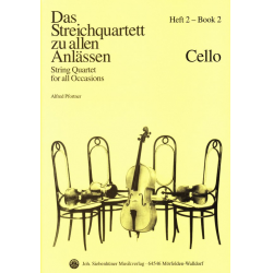 Das Streichquartett zu allen Anlässen Band 2 - Violoncello -Alfred Pfortner