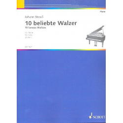 10 beliebte Walzer : für Klavier leicht - Johann Strauß / Strauss (Sohn)