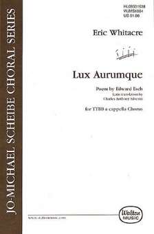 Lux aurumque for male chorus