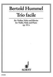 Trio facile op.101a : für Violine, - Bertold Hummel