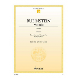 Melodie in F op.3,1 : für Flöte - Anton Rubinstein / Arr. Wolfgang Birtel