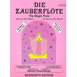 Die Zauberflöte für Blockflötengruppen - Wolfgang Amadeus Mozart / Arr. Albrecht Rosenstengel