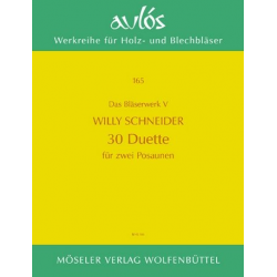 30 Duette : für 2 Posaunen - Willy Schneider