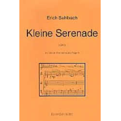 Kleine Serenade : für Klarinette, Oboe - Erich Sehlbach