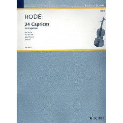 24 Capricen in Etüdenform in den - Jacques Pierre Joseph Rode / Arr. Max Rostal