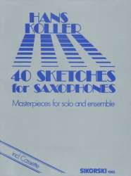 40 Sketches for saxophones (+MC) : - Hans Koller