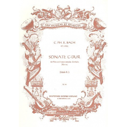 Sonate C-Dur : für Flöte und Klavier - Carl Philipp Emanuel Bach
