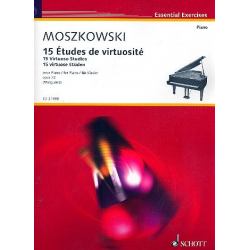 15 Études de virtuosité op.72 : für Klavier - Moritz Moszkowski
