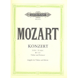 Konzert G-Dur KV216 für Violine - Wolfgang Amadeus Mozart / Arr. Carl Flesch