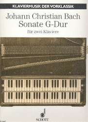 Sonate G-Dur : für 2 Klaviere - Johann Christian Bach