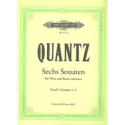 6 Sonaten Band 1 (Nr.1-3) : - Johann Joachim Quantz