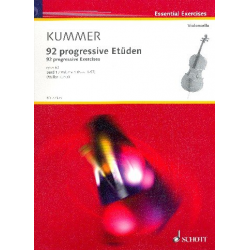 92 progressive Etüden op.60 Band 1 (Nr.1-57) : - Friedrich August Kummer