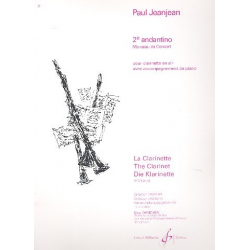Andantino no.2 pour clarinette et piano - Paul Jeanjean