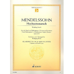 Hochzeitsmarsch op.61,9 : für Klarinette - Felix Mendelssohn-Bartholdy / Arr. Wolfgang Birtel