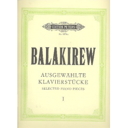 Ausgewählte Klavierstücke Band 1 - Mili Balakirew
