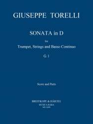 Sonate D-Dur G1 für Trompete, Streicher und Bc - Giuseppe Torelli / Arr. Edward Tarr