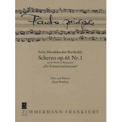 Scherzo op.61,1 : für Flöte - Felix Mendelssohn-Bartholdy / Arr. Kurt Walther