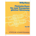 15 Duos op.124 : für 2 Trompeten - Willy Hess
