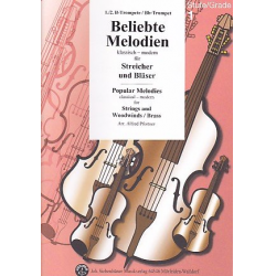Beliebte Melodien Band 1 - Bb Trompete / Trumpet 1+2 -Diverse / Arr.Alfred Pfortner