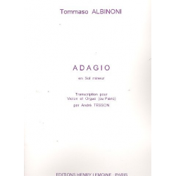 Adagio sol minore : pour - Tomaso Albinoni