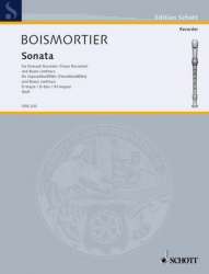 Sonate D-Dur : für Sopranblockflöte (Tenorblfl) - Joseph Bodin de Boismortier