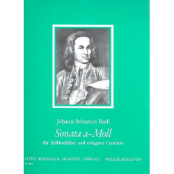 Sonata für Altblockflöte und obligates Cembalo a-moll BWV 1020 - Johann Sebastian Bach