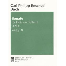 Sonate D-dur WQ131 : - Carl Philipp Emanuel Bach / Arr. Rudolf Buttmann