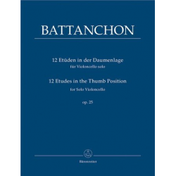12 Etüden in der Daumenlage op.25 - Felix Battanchon