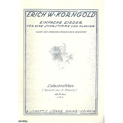 Liebesbriefchen op.9,4 : für Gesang - Erich Wolfgang Korngold