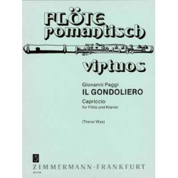 Il gondoliero : capriccio für Flöte und Klavier - Giovanni Paggi / Arr. Trevor Wye