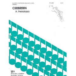 Ciribiribin : for alto saxophone and piano - Alberto Pestalozza