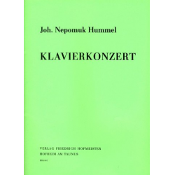 Konzert A-Dur : für Klavier und Orchester - Johann Nepomuk Hummel