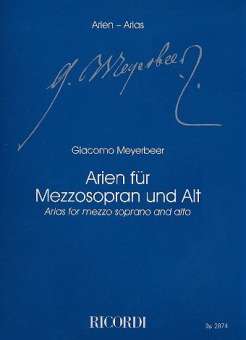 Arien : für Mezzospran/Alt und Klavier