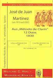 12 Duos aus Método de Clarín - José de Juan Martínez / Arr. Wolfgang G. Haas
