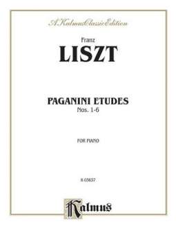 Liszt Paganini Etudes 1-6 P/S