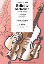 Beliebte Melodien Band 1 - 4. Violine (Bordun) -Diverse / Arr.Alfred Pfortner