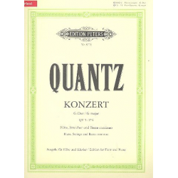 Konzert G-Dur QV5,174 für Flöte, - Johann Joachim Quantz
