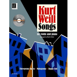 Songs (+CD) : for violin and piano - Kurt Weill
