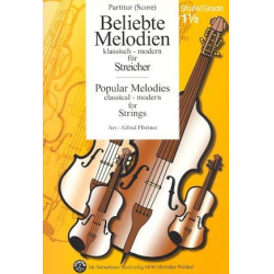 Beliebte Melodien Band 2 - Partitur (Streicher + Klavier) - Diverse / Arr. Alfred Pfortner