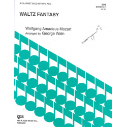 Waltz Fantasy : for clarinet and piano - Wolfgang Amadeus Mozart