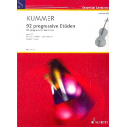 92 progressive Etüden op.60 Band 2 (Nr.58-92) : - Friedrich August Kummer