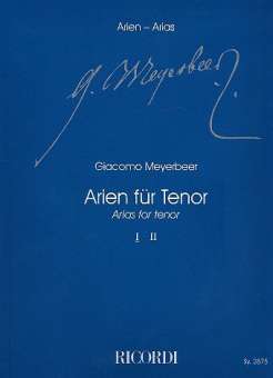 Arien für Tenor Band 1 : für Tenor und Klavier