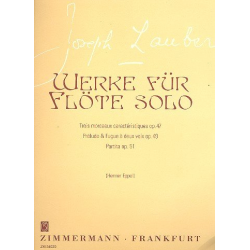 Werke für Flöte solo - Joseph Lauber