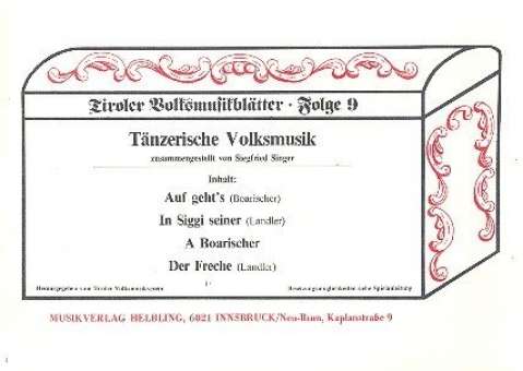 Tiroler Volksmusikblätter Band 9 :