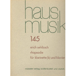 Rhapsodie : für Klarinette und Klavier - Erich Sehlbach