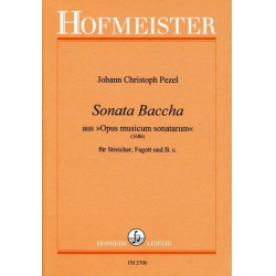 Sonata baccha : für Fagott, Streicher und Bc - Johann Christoph Pezel