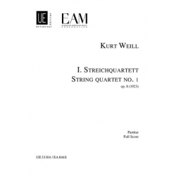 Streichquartett Nr.1 op.8 - Kurt Weill