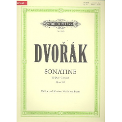 Sonatine G-Dur op.100 : - Antonin Dvorak