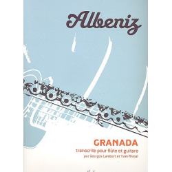 Granada : pour flûte et guitare - Isaac Albéniz