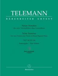 Neun Sonaten für zwei Traversflöten ohne Bass TWV 40:141-149 - Georg Philipp Telemann / Arr. Ralph-Jürgen Reipsch